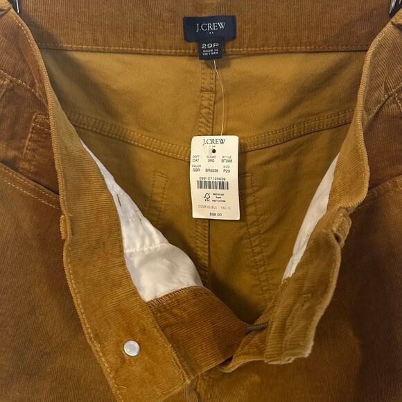 ๐ด NWT J.Crew Corduroy Straight Leg Pants, Size 29P - Picture 6 of 10